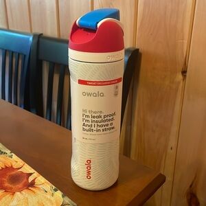 **BRAND NEW TARGET EXCLUSIVE Red/White/Boom Owala Water Bottle 24 oz.**